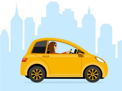 Yellow car